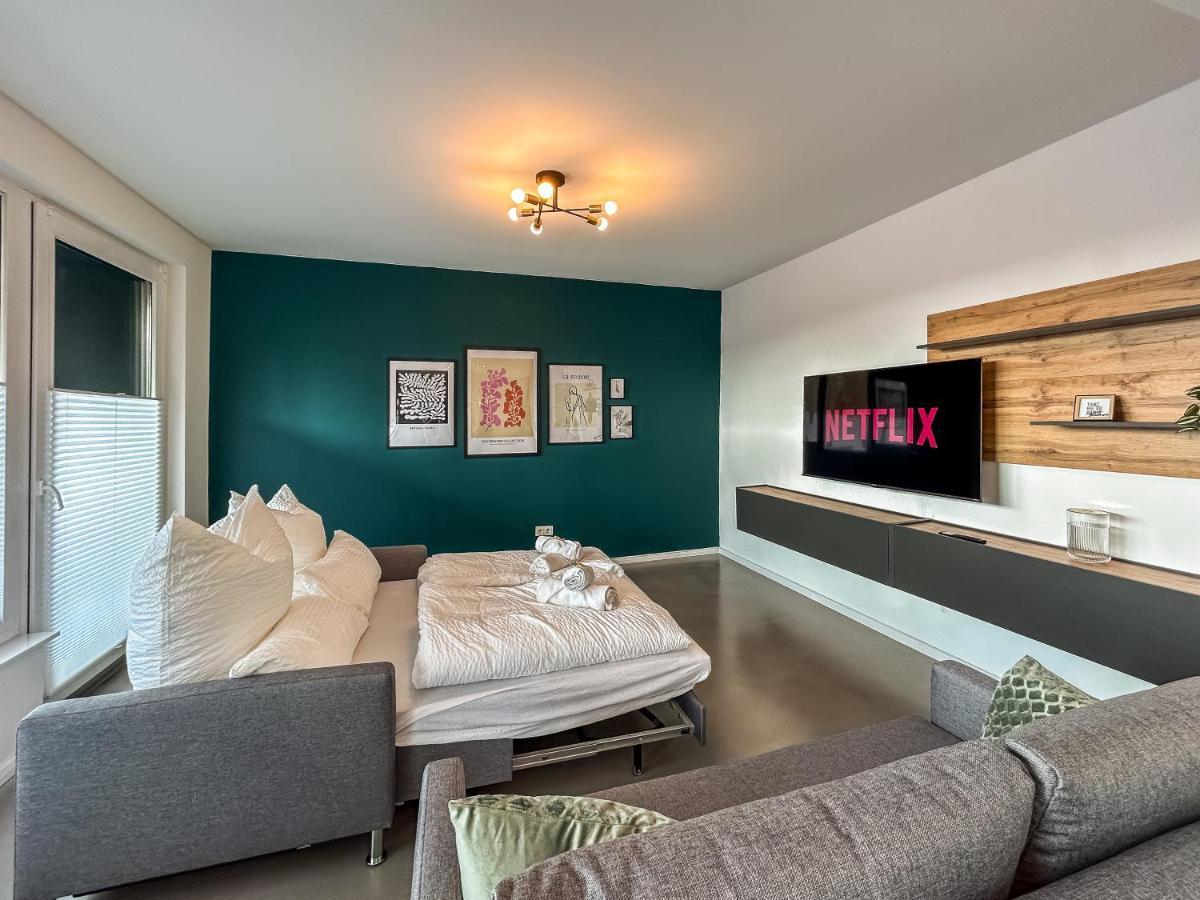 Design-Apartment - Bochum Zentrum - 2 Balkons - 118M2 - Netflix Kültér fotó