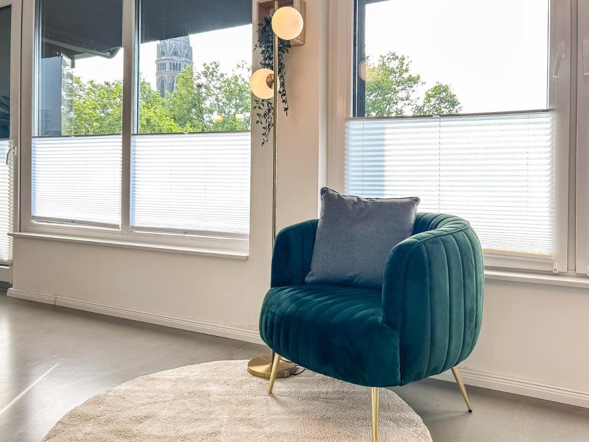 Design-Apartment - Bochum Zentrum - 2 Balkons - 118M2 - Netflix Kültér fotó