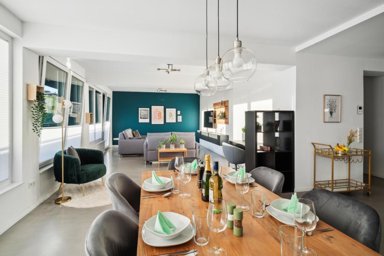 Design-Apartment - Bochum Zentrum - 2 Balkons - 118M2 - Netflix Kültér fotó