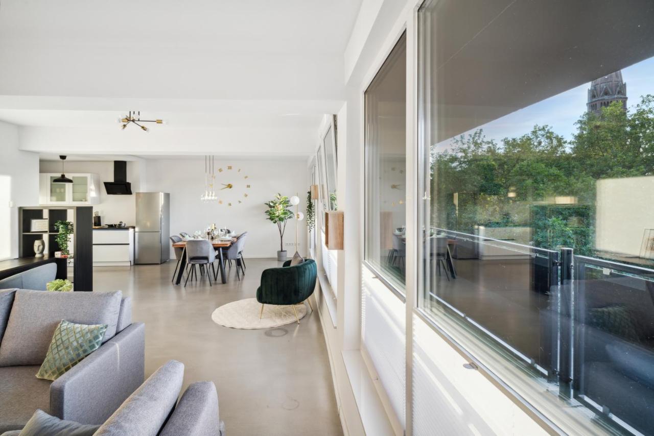 Design-Apartment - Bochum Zentrum - 2 Balkons - 118M2 - Netflix Kültér fotó