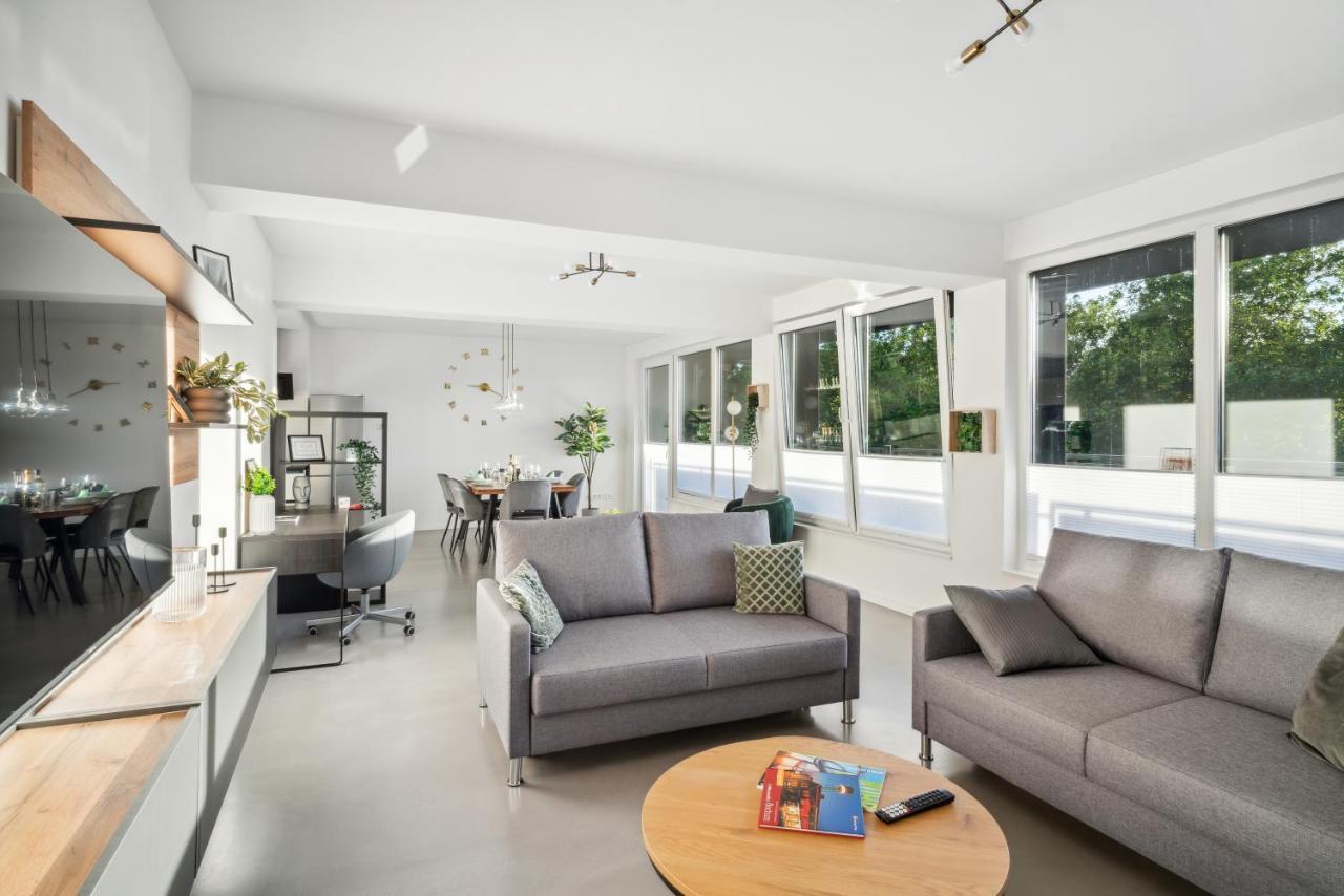 Design-Apartment - Bochum Zentrum - 2 Balkons - 118M2 - Netflix Kültér fotó