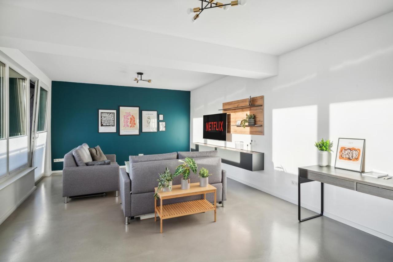 Design-Apartment - Bochum Zentrum - 2 Balkons - 118M2 - Netflix Kültér fotó